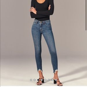 Abercrombie and Fitch Mid-rise super skinny jeans